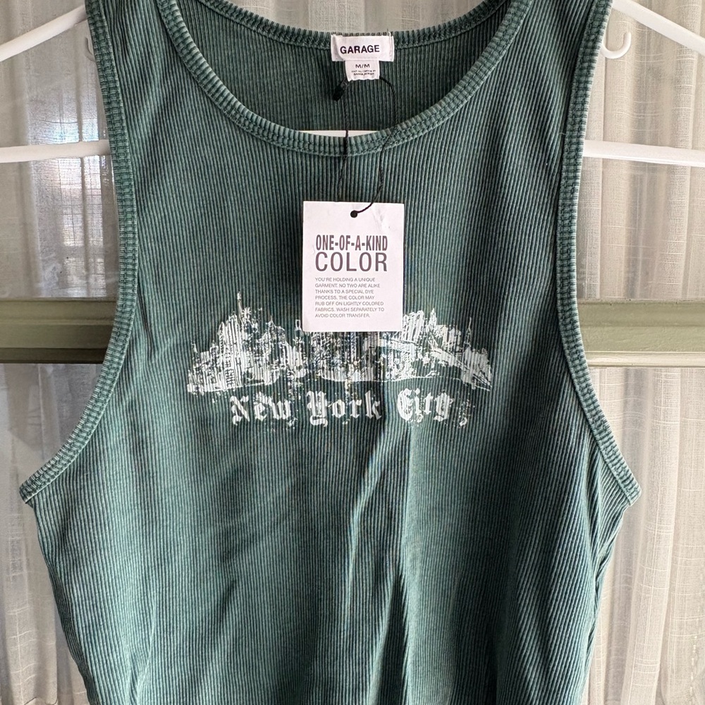Garage Green New York City Tank Top